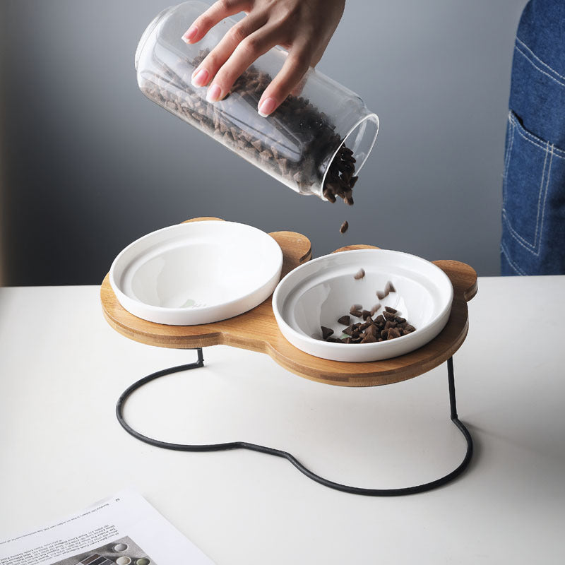 Soporte Protector de Espina para Cuencos de Comida y Agua para Gatos