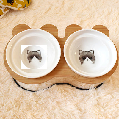 Soporte Protector de Espina para Cuencos de Comida y Agua para Gatos